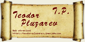 Teodor Plužarev vizit kartica